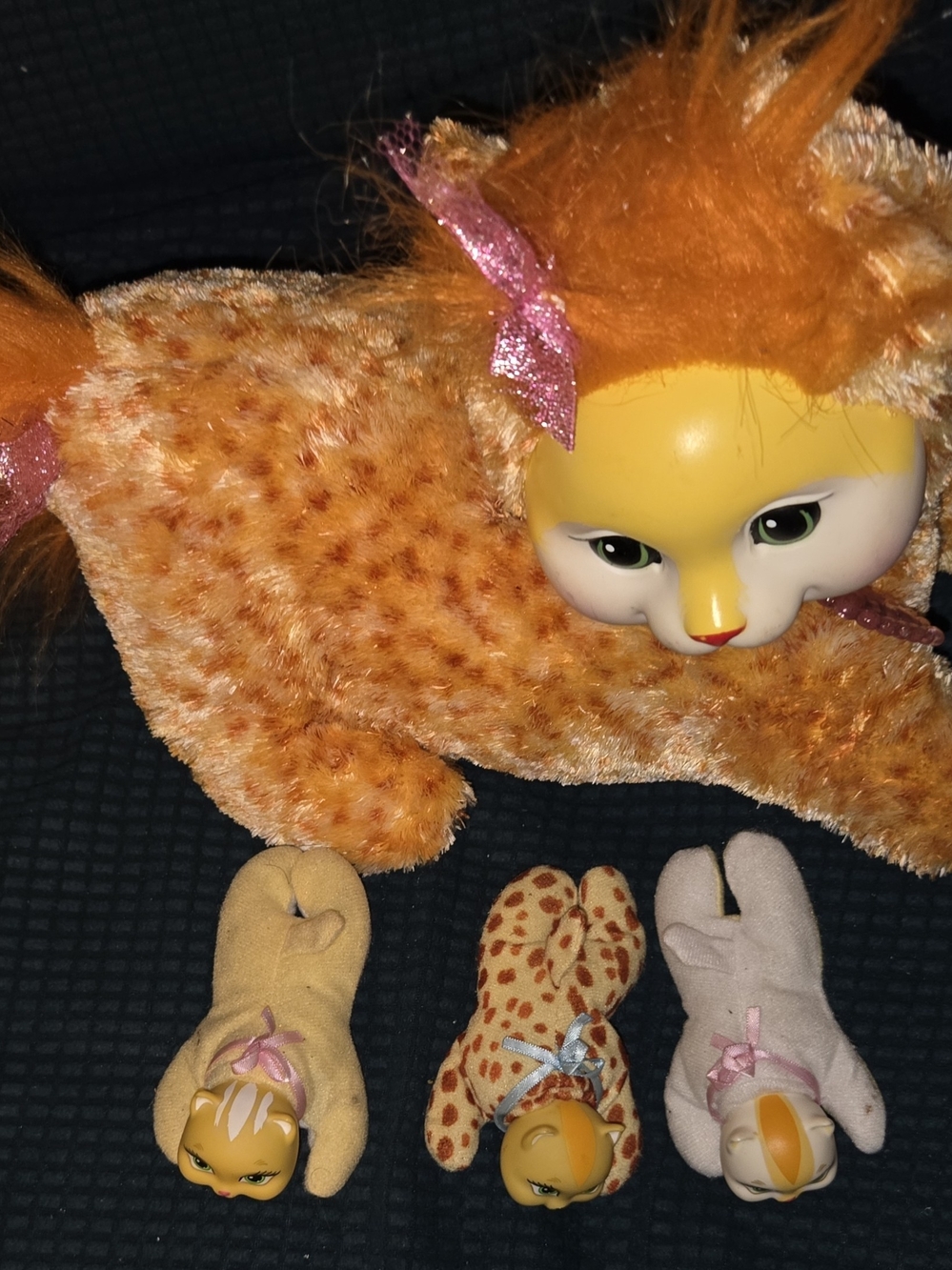 Plush Orange Cat Kitty Surprise - Soft Small Pets Toy